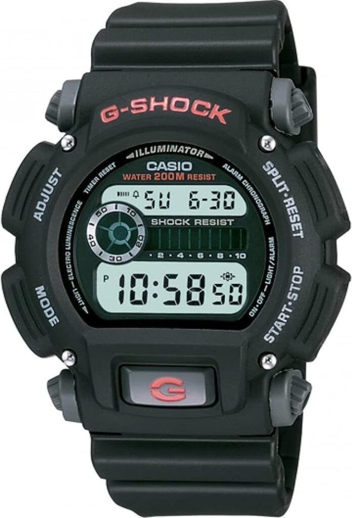 Casio Mens G-Shock DW9052-1V Shock Resistant Black Resin Sport Watch