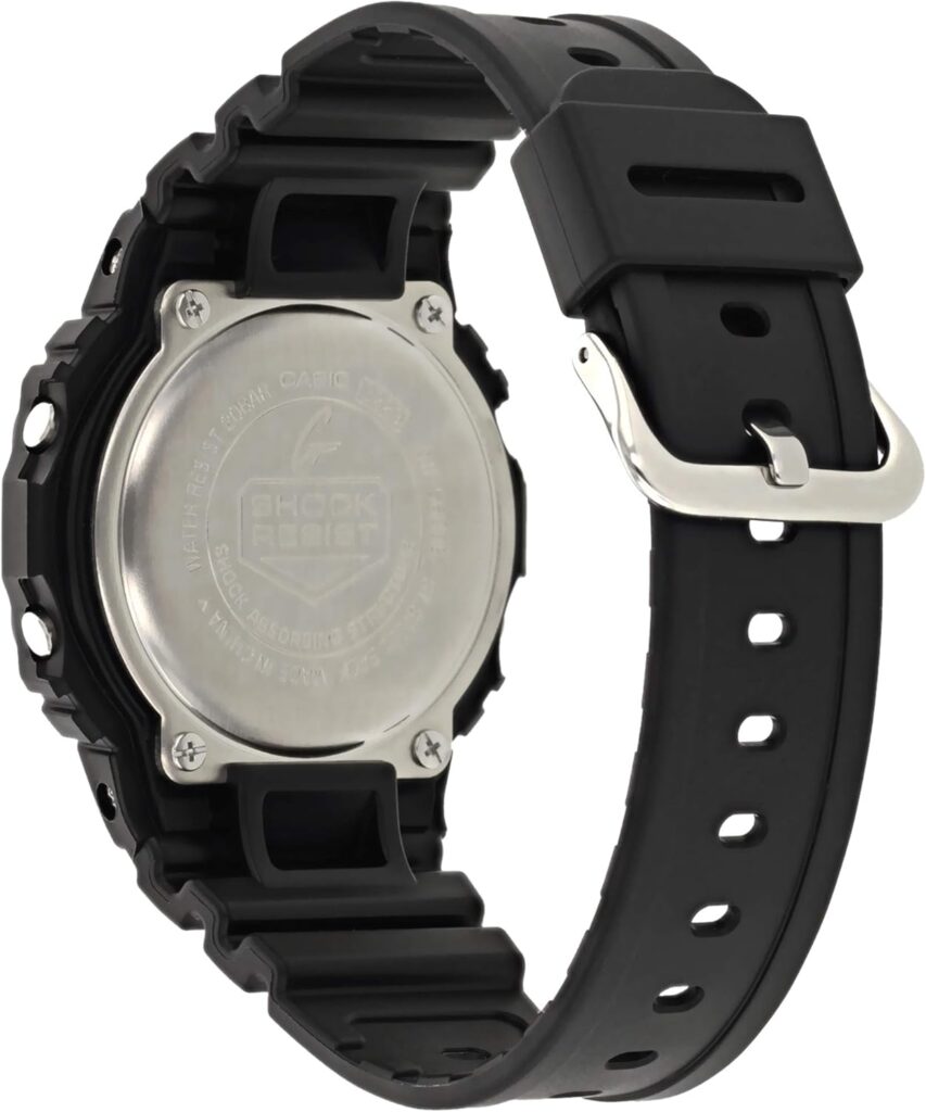 Casio Mens G-Shock Quartz Watch with Resin Strap, Black, 20 (Model: DW5600E-1V)