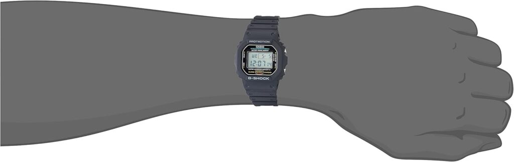 Casio Mens G-Shock Quartz Watch with Resin Strap, Black, 20 (Model: DW5600E-1V)