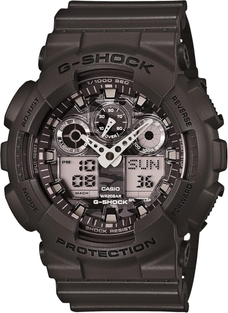 Casio Mens GA-100 XL Series G-Shock Quartz 200M WR Shock Resistant Watch