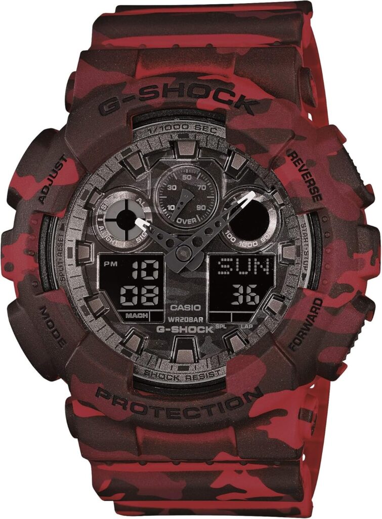 Casio Mens GA-100 XL Series G-Shock Quartz 200M WR Shock Resistant Watch