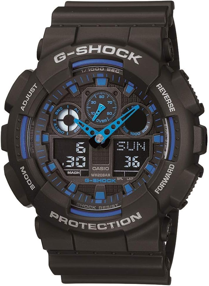 Casio Mens GA-100 XL Series G-Shock Quartz 200M WR Shock Resistant Watch