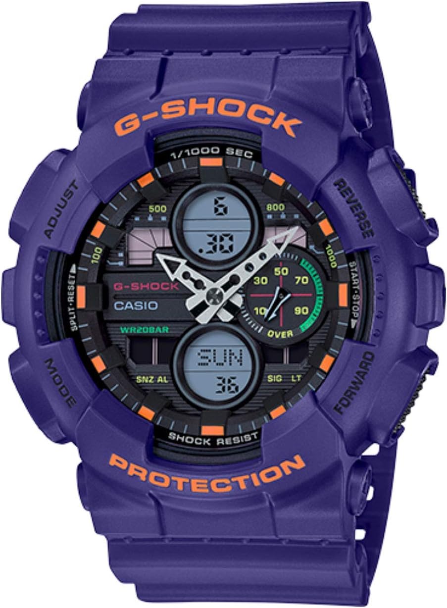 G-SHOCK GA140-6A Purple Watch, Purple